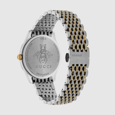 Gucci G Timeless Quartz Green Dial Two Tone Steel Strap Watch For Men - YA1264182 Buy Now By Gucci