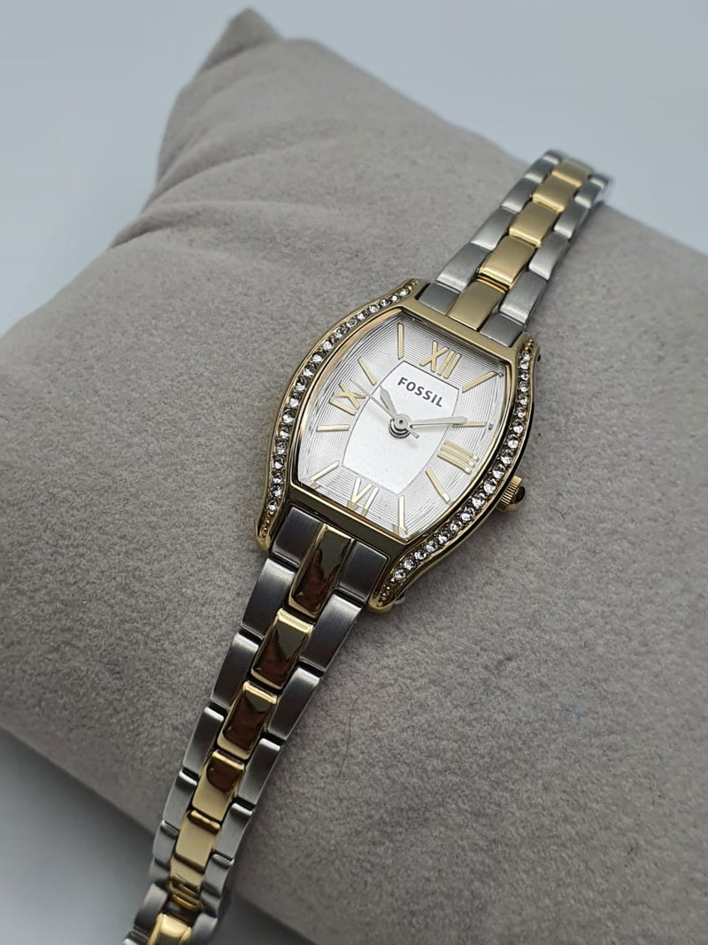 Fossil Molly Silver Dial Two Tone Steel Strap Watch for Women - ES3287 Buy Now By Fossil