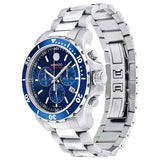 Movado Series 800 Chronograph Blue Dial Silver Steel Strap Watch For Men - 2600141 Buy Now By Movado
