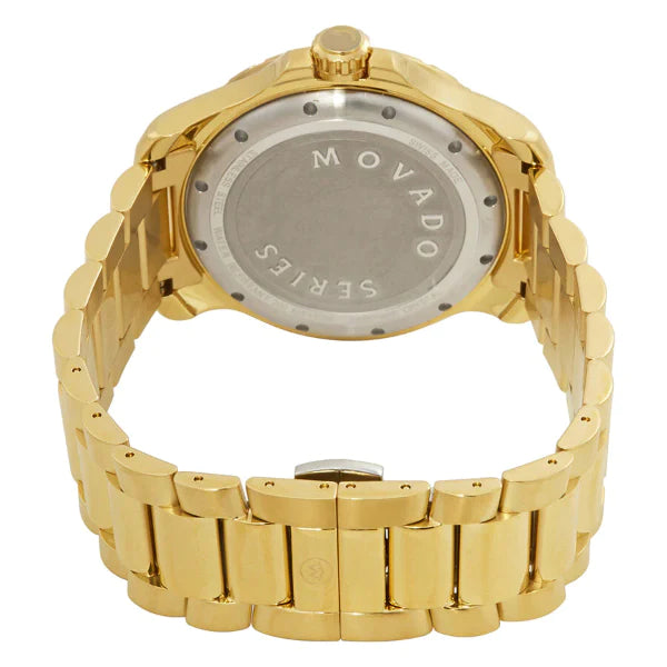 Shop Movado Series 800 Blue Dial Gold Steel Strap Watch For Men - 2600144 in USA