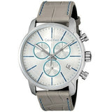 Calvin Klein City Chronograph White Dial White Leather Strap Watch for Men - K2G271Q4 Buy Now By Calvin Klein