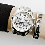 Michael Kors Bradshaw Silver Dial Silver Steel Strap Watch for Men - MK5535 Buy Now By Michael Kors