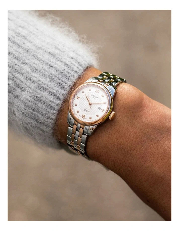 Tissot Le Locle Lady Automatic Diamonds Silver Dial Two Tone Steel Strap Watch For Women - T006.207.22.036.00 Buy Now By Tissot