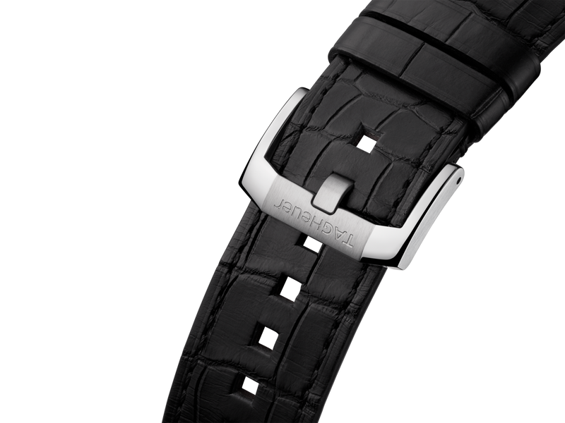 Tag Heuer Autavia Chronometer Flyback Chronograph Silver Dial Black Leather Strap Watch for Men - CBE511B.FC8279 Buy Now By Tag Heuer