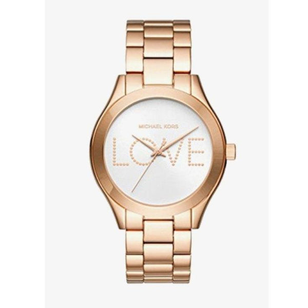 Michael Kors Slim Runway White Dial Rose Gold Steel Strap Watch For Women - MK3804 Buy Now By Michael Kors