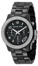 Michael Kors Runway Black Dial Black Steel Strap Watch for Women - MK5190 Buy Now By Michael Kors