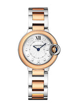 Cartier Ballon Blue De Cartier Diamonds Silver Dial Two Tone Steel Strap Watch for Women - W3BB0013