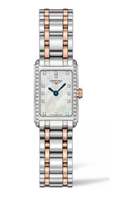 Shop Longines Dolcevita Diamonds Mother of Pearl White Dial Two Tone Steel Strap Watch for Women - L5.258.5.89.7 in USA