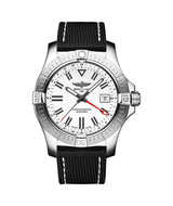 Shop Breitling Avenger Automatic GMT 43 White Dial Black Nylon Strap Watch for Men - A32397101A1X1 in USA
