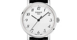 Tissot Everytime Small White Dial Black Leather Strap Watch For Women - T109.210.16.032.00