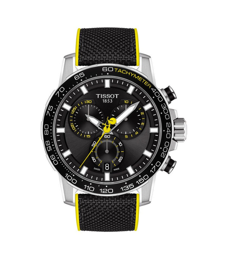 Tissot T Sport Supersport Chrono Tour De France Black Dial Black Nylon Strap Watch for Men - T125.617.17.051.00 Buy Now By Tissot