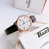 Tissot Tradition 5.5 White Dial Brown Leather Strap Watch for Men - T063.409.36.018.00 Buy Now By Tissot