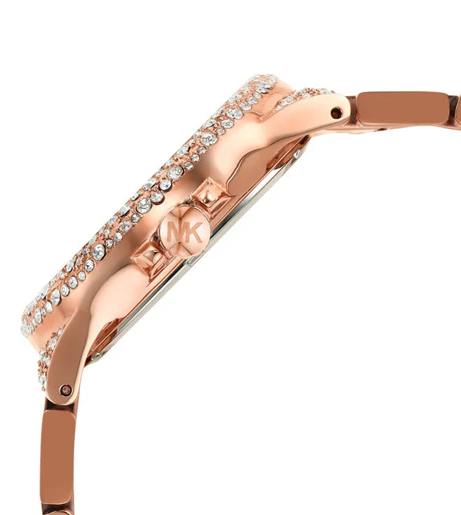Michael Kors Camille Multifunctional Crystals Rose Gold Dial Rose Gold Steel Strap Watch for Women - MK6961 Buy Now By Michael Kors
