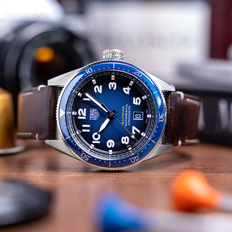 Tag Heuer Autavia Blue Dial Watch for Men - WBE5116.FC8266
