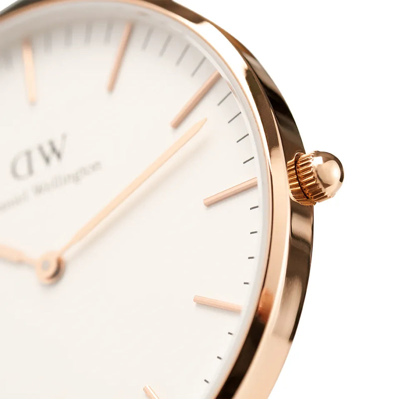 Daniel Wellington Classic South Hampton White Dial Two Tone Nylon Strap Watch For Women - DW00100034 Buy Now By Daniel Wellington