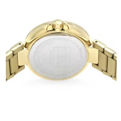 Shop Tommy Hilfiger Angela White Dial Gold Steel Strap Watch for Women - 1782128 in USA