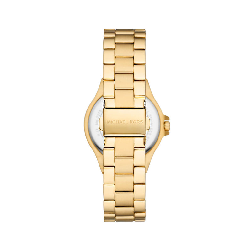 Michael Kors Lennox Three-Hand Silver Dial Gold Steel Strap Watch For Women - MK7278 Buy Now By Michael Kors