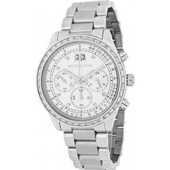 Michael Kors Brinkley Diamonds Silver Dial Silver Steel Strap Watch for Women - MK6186 Buy Now By Michael Kors
