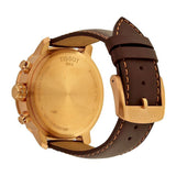 Tissot Quickster Chronograph White Dial Brown Leather Strap Watch For Men - T095.417.36.037.02 Buy Now By Tissot