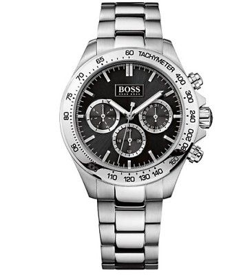 Hugo Boss Ikon Black Dial Silver Steel Strap Watch for Men - 1512965 Buy Now By Hugo Boss