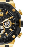 Guess Navigator Chronograph Black Dial Black Rubber Strap Watch for Men - GW0264G3 Buy Now By Guess
