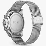 Shop Hugo Boss Ocean Edition Black Dial Silver Mesh Bracelet Watch for Men - 1513701 in USA