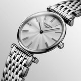 Shop Longines La Grande Classique De Longines Silver Dial Silver Steel Strap Watch for Women - L4.755.4.72.6 in USA