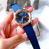 Guess Connoisseur Blue Dial Blue Silicone Strap Watch For Men - GW0335G2 Buy Now By Guess
