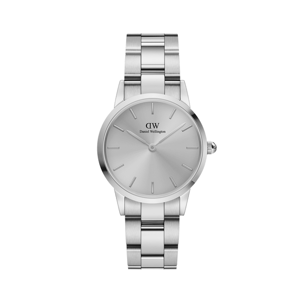 Daniel Wellington Iconic Link Unitone Silver Dial Silver Steel Strap Watch For Women - DW00100402 Buy Now By Daniel Wellington
