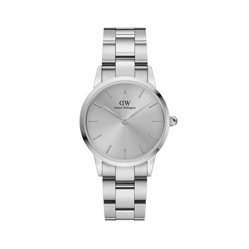 Daniel Wellington Iconic Link Unitone Silver Dial Silver Steel Strap Watch For Women - DW00100402 Buy Now By Daniel Wellington