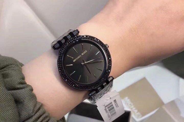Michael Kors Darci Black Dial Black Steel Strap Watch for Women - MK3337 Buy Now By Michael Kors