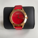 Marc Jacobs Blade Red Dial Red Leather Strap Watch for Women - MBM1210 Buy Now By Marc Jacobs