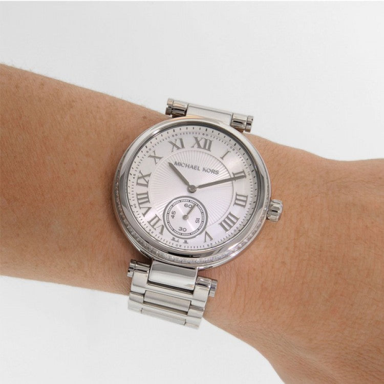 Michael Kors Skylar Silver Dial Silver Steel Strap Watch for Women - MK5866 Buy Now By Michael Kors