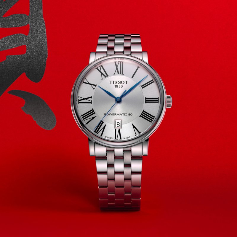 Tissot T Classic Carson Premium Powermatic 80 Silver Dial Silver Steel Strap Watch For Men - T122.407.11.033.00 Buy Now By Tissot