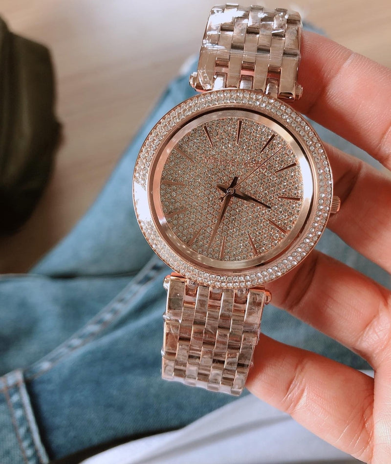 Michael Kors Darci Rose Gold Dial Rose Gold Steel Strap Watch for Women - MK3439 Buy Now By Michael Kors