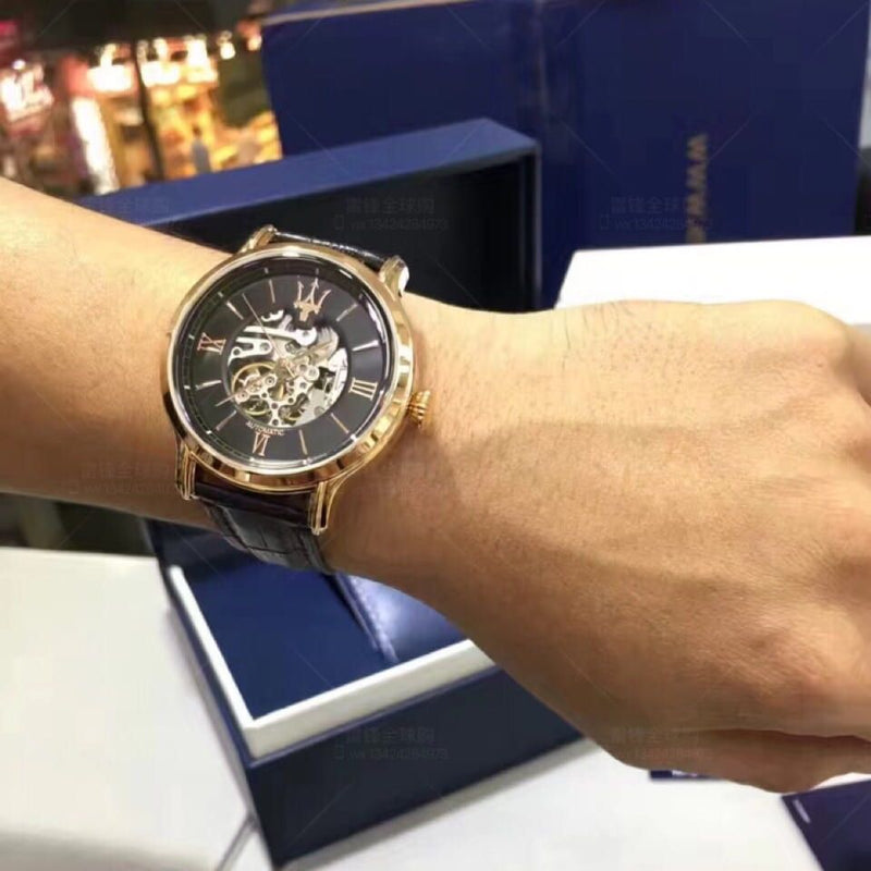Maserati Epoca Automatic Skeleton Mechanical Black Watch For Men - R8821118001 Buy Now By Maserati