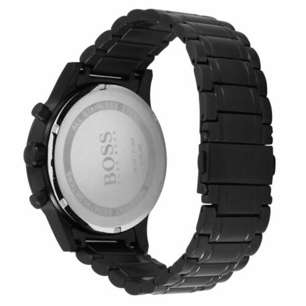 Hugo Boss Aeroliner Black Dial Black Steel Strap Watch for Men - 1513275 Buy Now By Hugo Boss