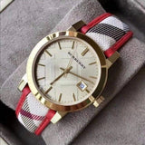 Burberry The City Champagne Dial Leather Strap Watch for Women - BU9139 Buy Now By Burberry