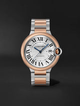 Cartier Ballon Bleu De Cartier Silver Dial Two Tone Steel Strap Watch for Men - W2BB0034
