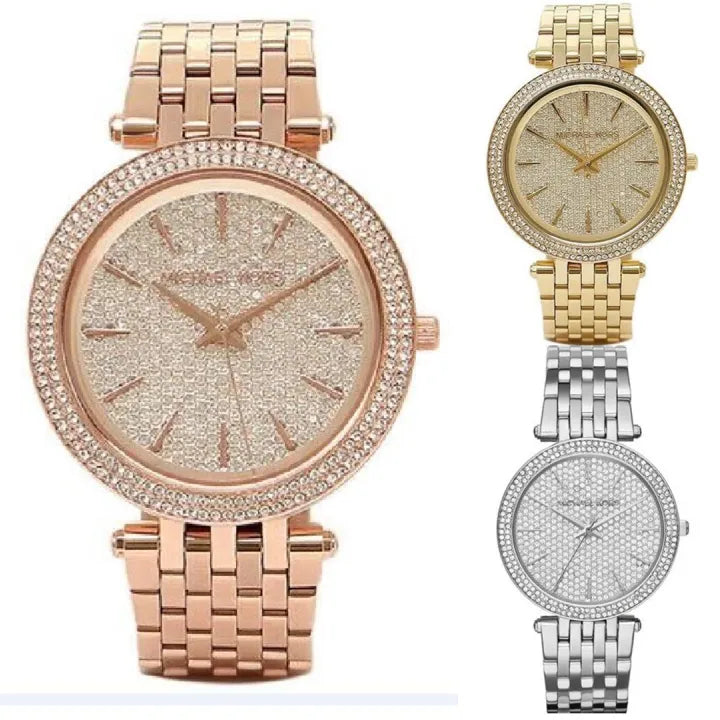 Michael Kors Darci Rose Gold Dial Rose Gold Steel Strap Watch for Women - MK3439 Buy Now By Michael Kors