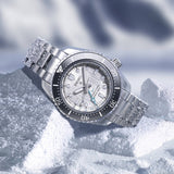 Shop Seiko Prospex Sea Arctic Ocean GMT Limited Edition Silver Dial Silver Steel Strap Watch For Men - SPB439J1 in USA