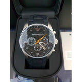 Emporio Armani Sportivo Chronograph Black Dial Black Strap Watch For Men - AR5858 Buy Now By Emporio Armani