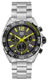 Tag Heuer Formula 1 Chronograph Grey Dial Silver Steel Strap Watch for Men - CAZ101AG.BA0842 Buy Now By Tag Heuer