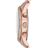 Michael Kors Lexington Chronograph White Dial Rose Gold Steel Strap Watch For Women - MK8313 Buy Now By Michael Kors