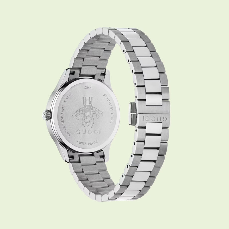 Shop Gucci G Timeless Quartz Pink Dial Silver Steel Strap Watch for Women - YA1265033 in USA