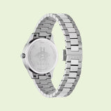 Shop Gucci G Timeless Quartz Gold Dial Silver Steel Strap Watch for Women - YA1265035 in USA