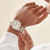 Michael Kors Ritz White Dial Two Tone Steel Strap Watch for Women - MK6474 Buy Now By Michael Kors