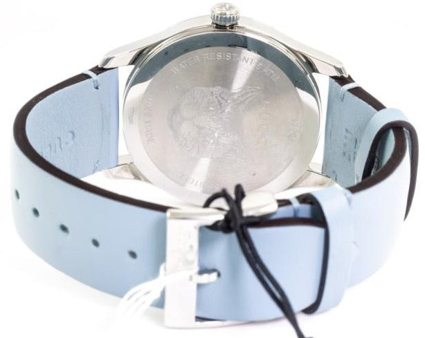Shop Gucci G Timeless Quartz Mother of Pearl Dial Blue Leather Strap Watch For Women - YA1264124 in USA