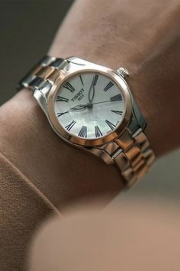 Tissot T Wave Quartz Mother of Pearl Dial Two Tone Steel Strap Watch for Women - T112.210.22.113.00 Buy Now By Tissot