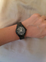 Michael Kors Mini Slim Runway Black Dial Black Steel Strap Watch for Women - MK3587 Buy Now By Michael Kors